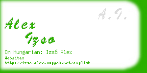 alex izso business card